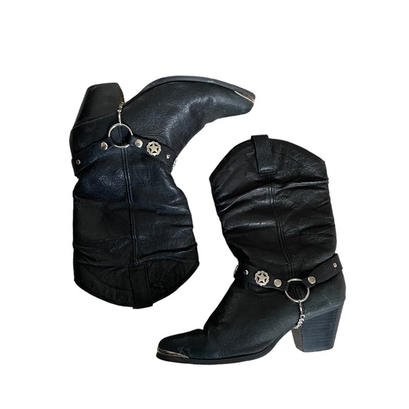 Dingo vintage 80’s biker boots - Picture 3 of 12